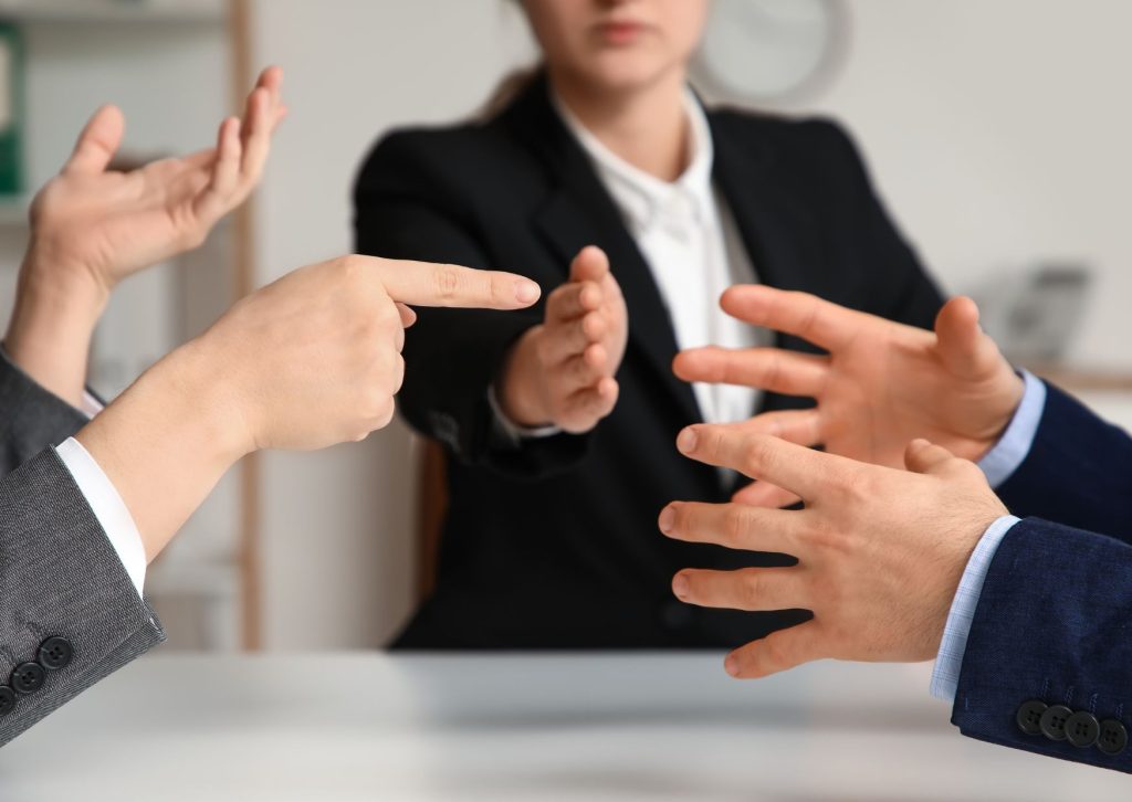 Dispute Resolution mediation meeting with parties and mediator